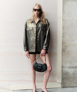 Sac "Kiss Me" en cuir noir