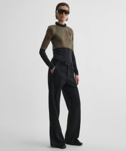TUX TROUSERS | black viscose