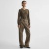 ZIP JEANS | warm khaki cotton