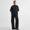 SHORT SLEEVE SHIRT | black cotton