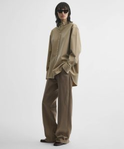 BUTTON COLLAR SHIRT | trench cotton