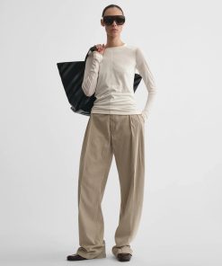 CREWNECK TOP | ivory cotton