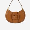 Sac "Kiss Me" en cuir caramel