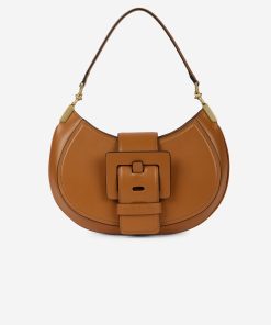 Sac "Kiss Me" en cuir caramel