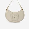Sac "Kiss Me" en cuir ivoire