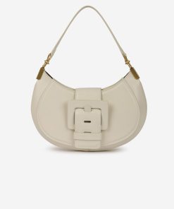 Sac "Kiss Me" en cuir ivoire