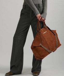 Cabas "big Chamallow" en nubuck chataigne